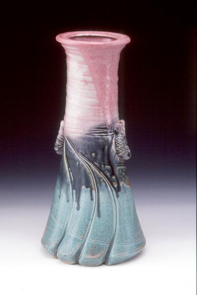 Waltzing vase with sager glaze